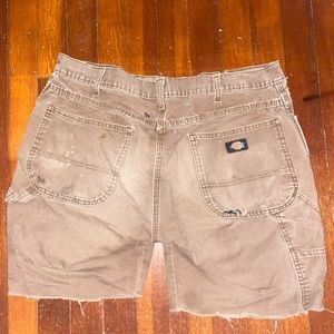 Beat up cut off Dickies shorts